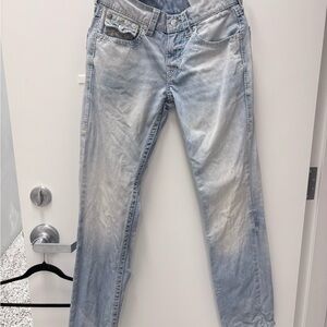 True Religion Light Blue Sz 29 Straight Leg Jeans